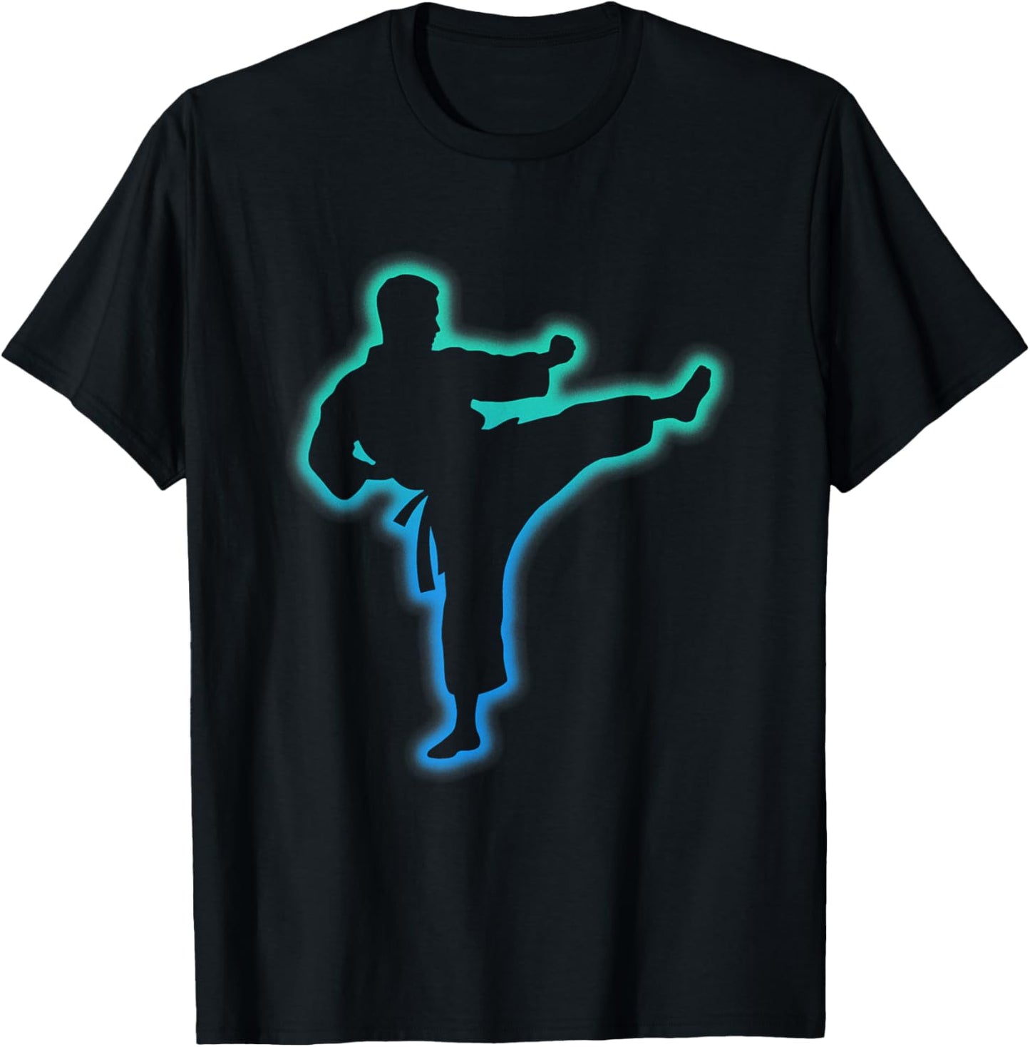Taekwondo Apparel Martial Arts Shirt Kids Men Boys Karate T-Shirt - T-Shirt | Black