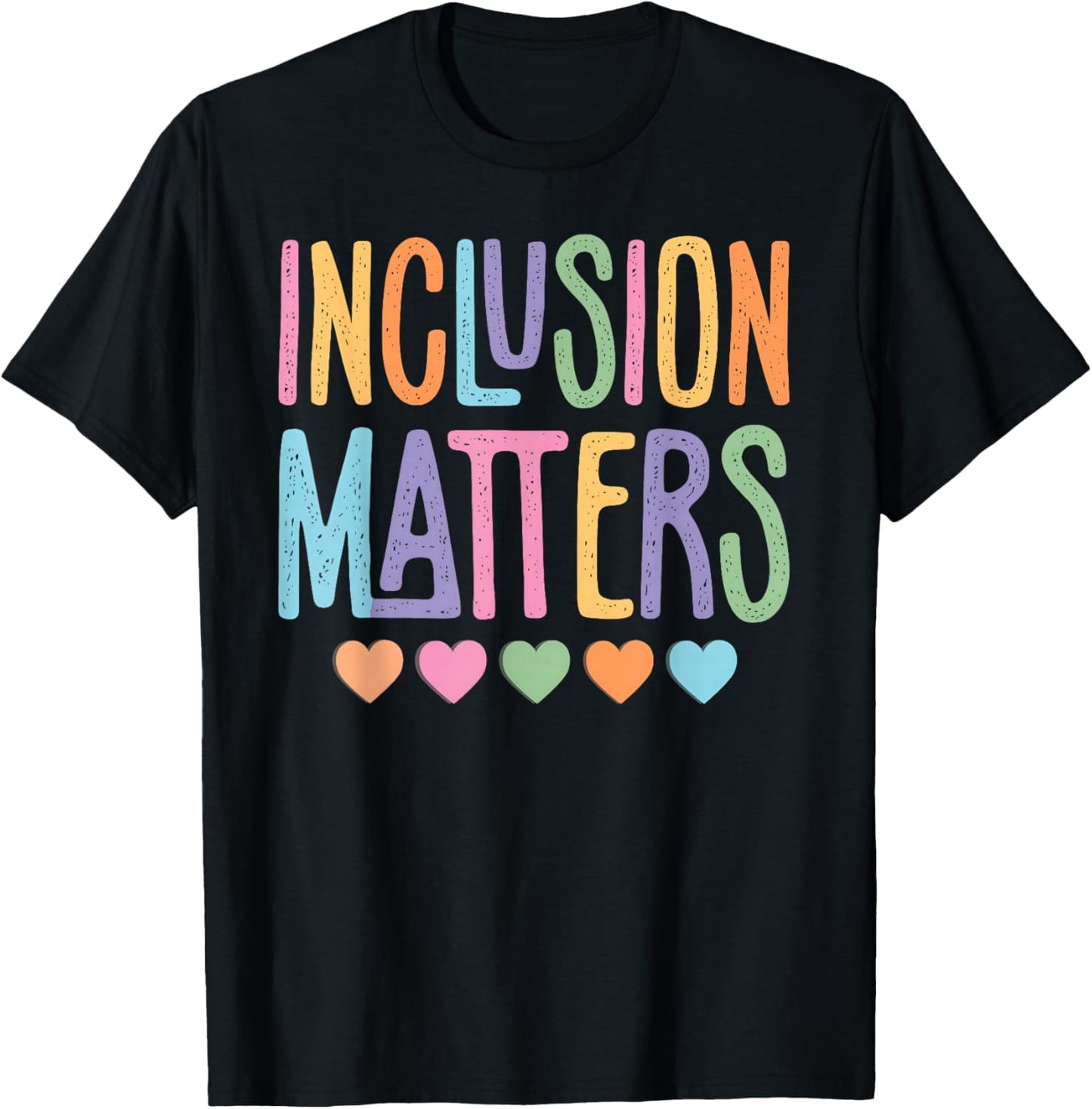 Inclusion Matters Autism Awareness Accept Understand Love T-Shirt - T-Shirt | Black