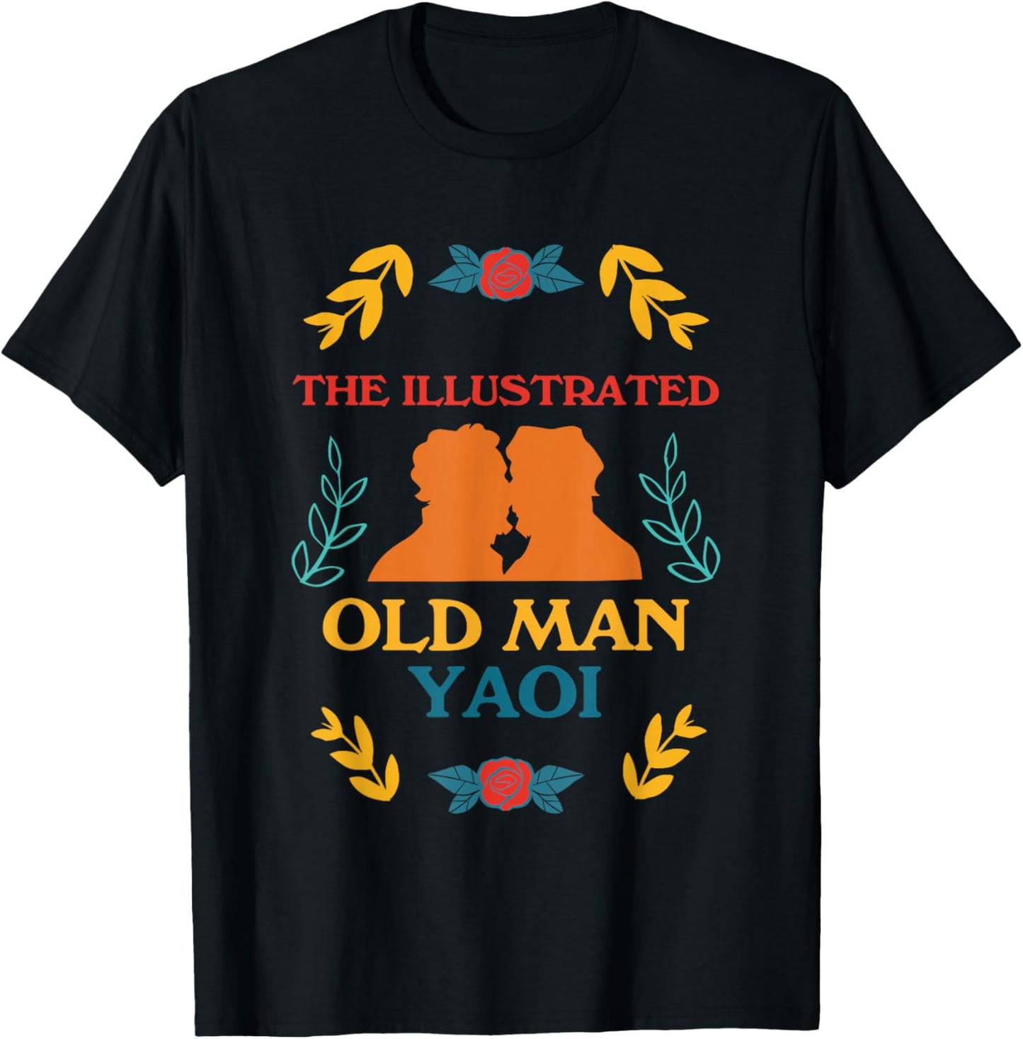The Illustrated Old Man Yaoi Vintage Design T-Shirt - T-Shirt | Black