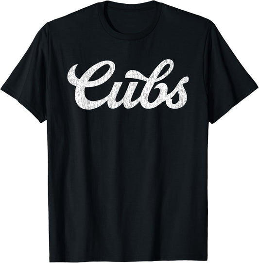 Vintage Cubs Last Name Pride Cubs Name American Style T-Shirt - T-Shirt | Black