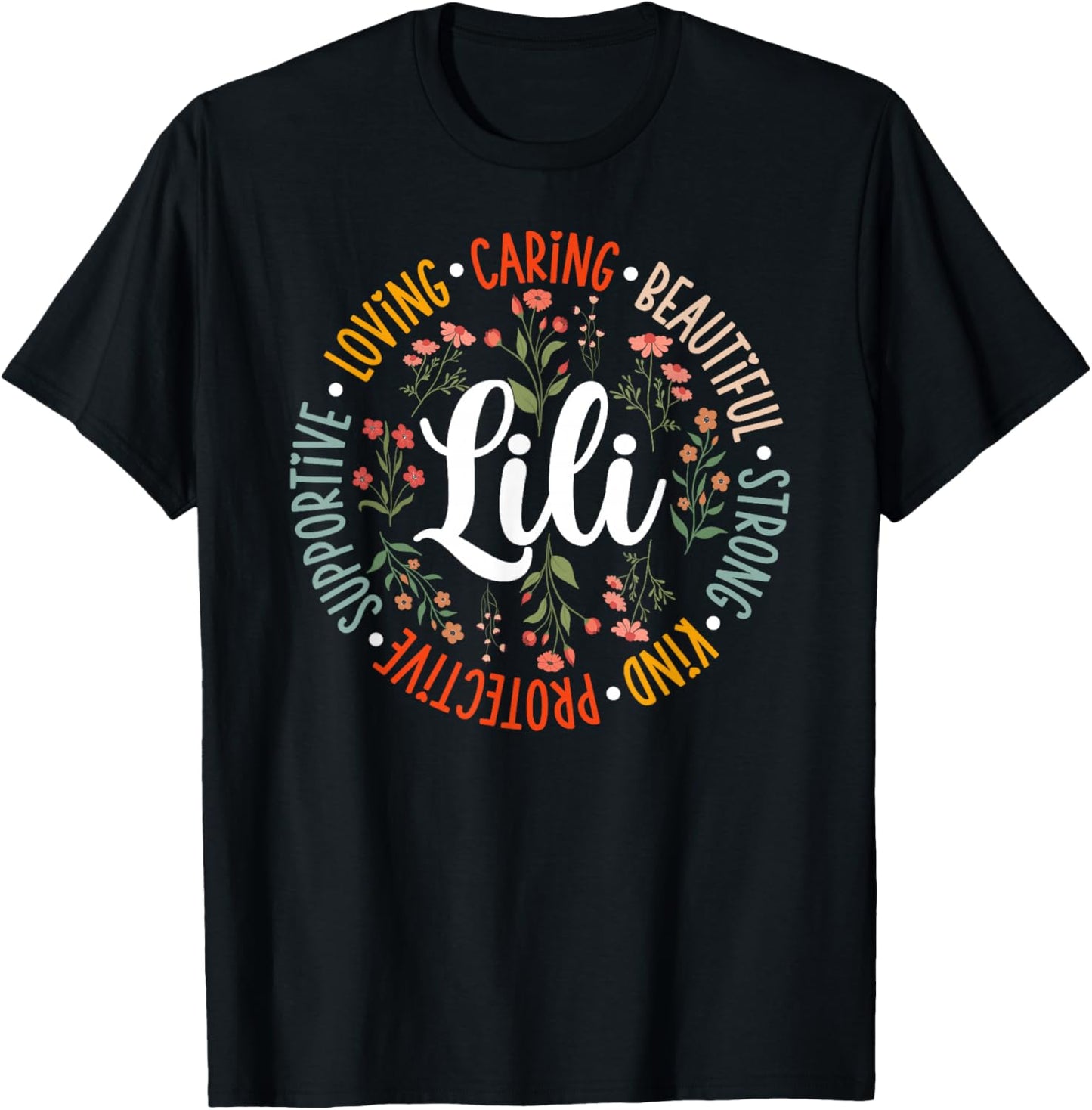 Lili Appreciation Circle Lili Grandma Lili Grandmother T-Shirt - T-Shirt | Black
