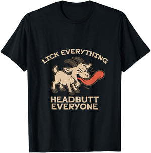 Headbutt Everyone Goat Simulator T-Shirt - T-Shirt | Black