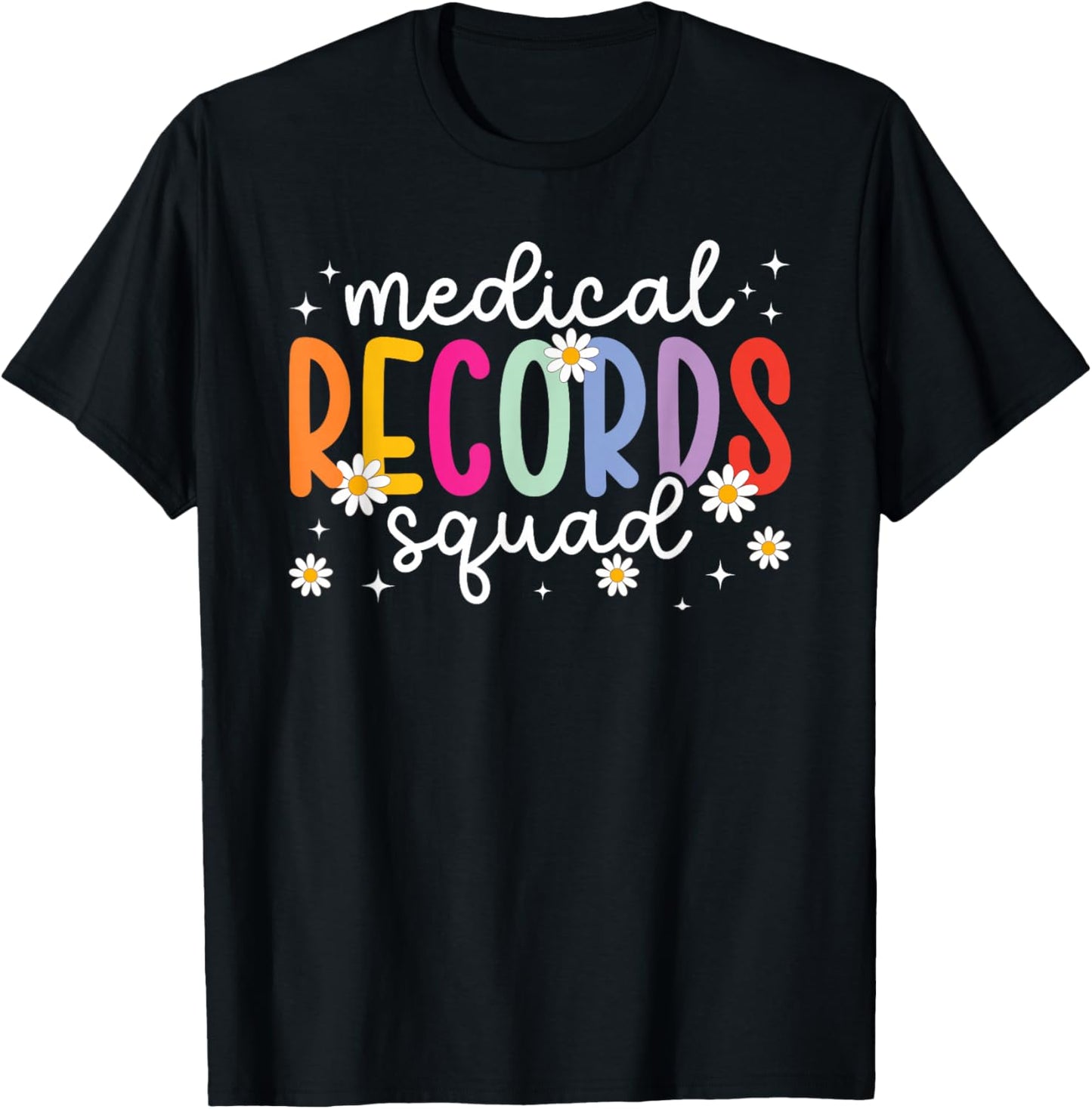 Medical Records Squad Medical Records Director Crew T-Shirt - T-Shirt | Black