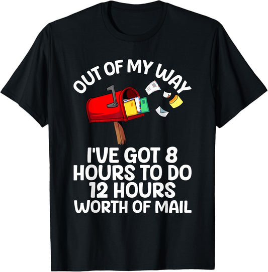 Funny Mailman Art Women Mail Carrier Postal Worker T-Shirt - T-Shirt | Black