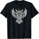 Tribal Tattoo Celtic Owl T-Shirt - T-Shirt | Black