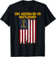 Battleship USS Arizona BB-39 Warship Veterans Father Grandpa T-Shirt - T-Shirt | Black