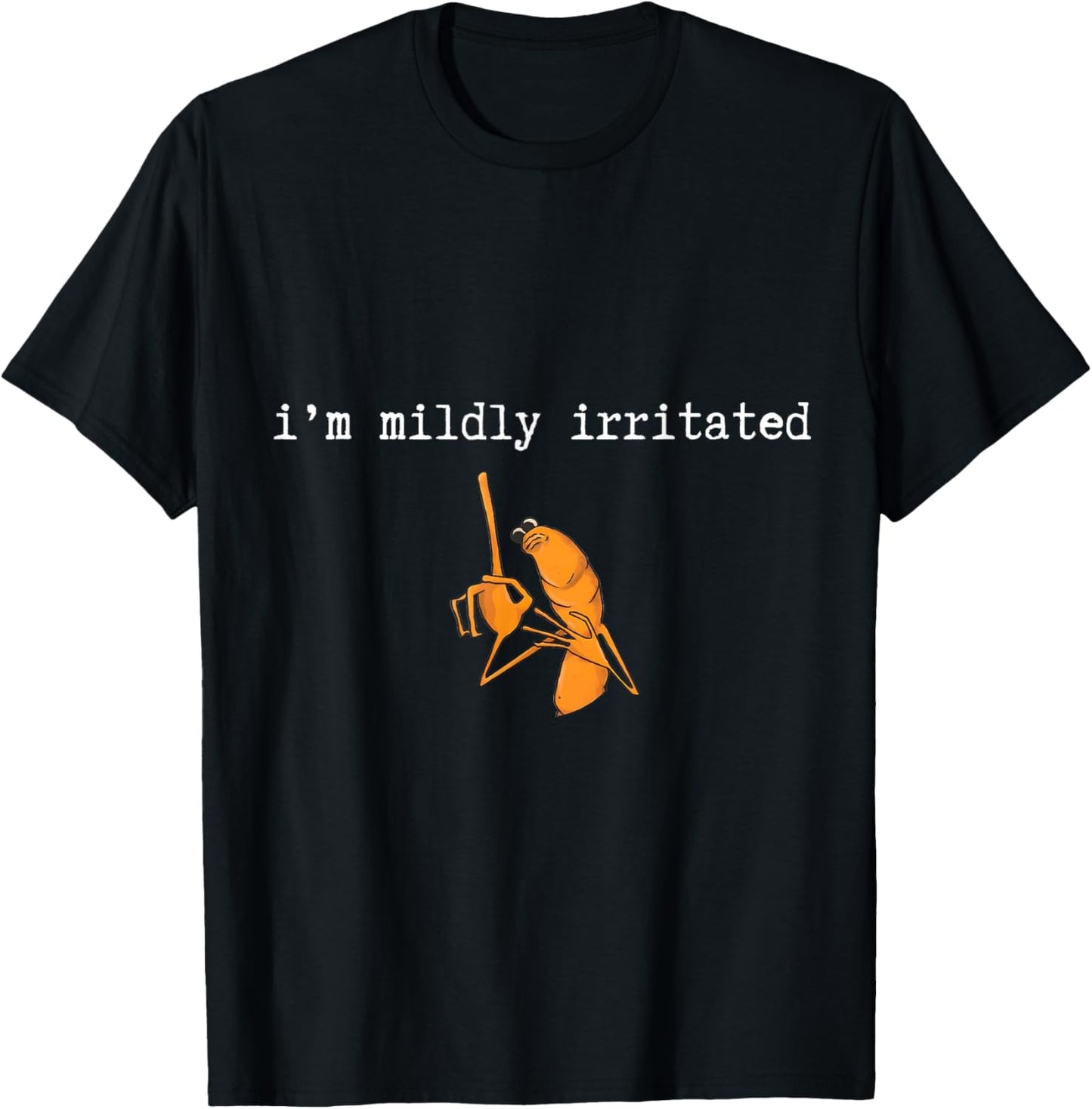 with German Text "Ich Bin leicht irritiert Marcus The Worm " T-Shirt - T-Shirt | Black