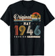 Original Mai 1946 80 Ans Anniversaire Vintage Cadeau T-Shirt - T-Shirt | Black