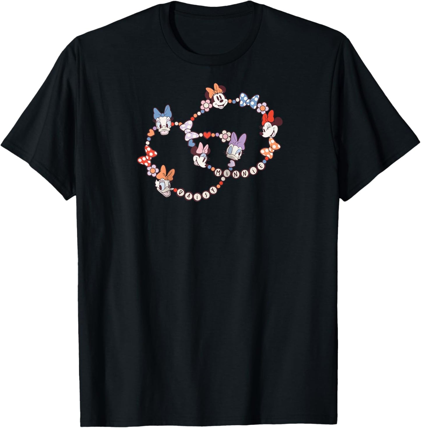 Disney Minnie and Daisy BFF's Matching Friendship Bracelets Raglan Baseball T-Shirt - T-Shirt | Black