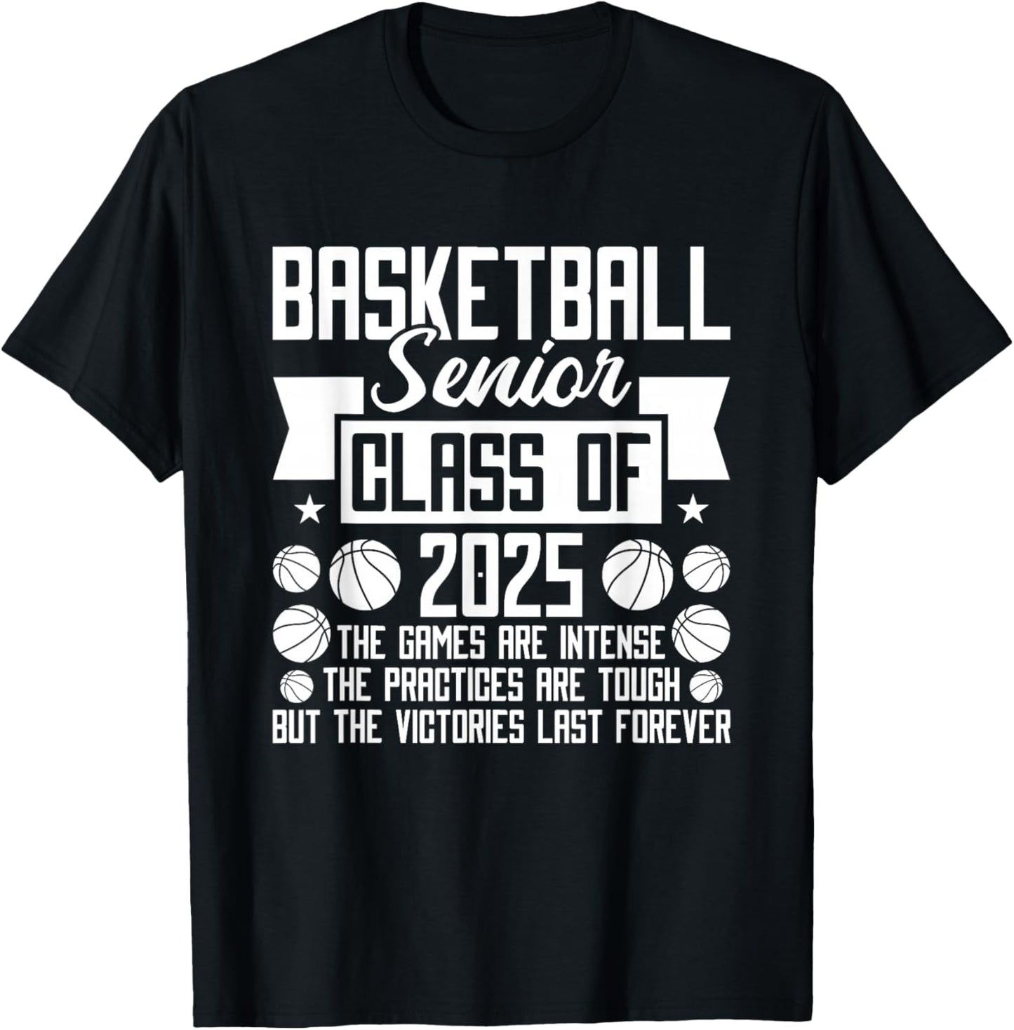 Class of 2025 Basketball Senior Night T-Shirt - T-Shirt | Black