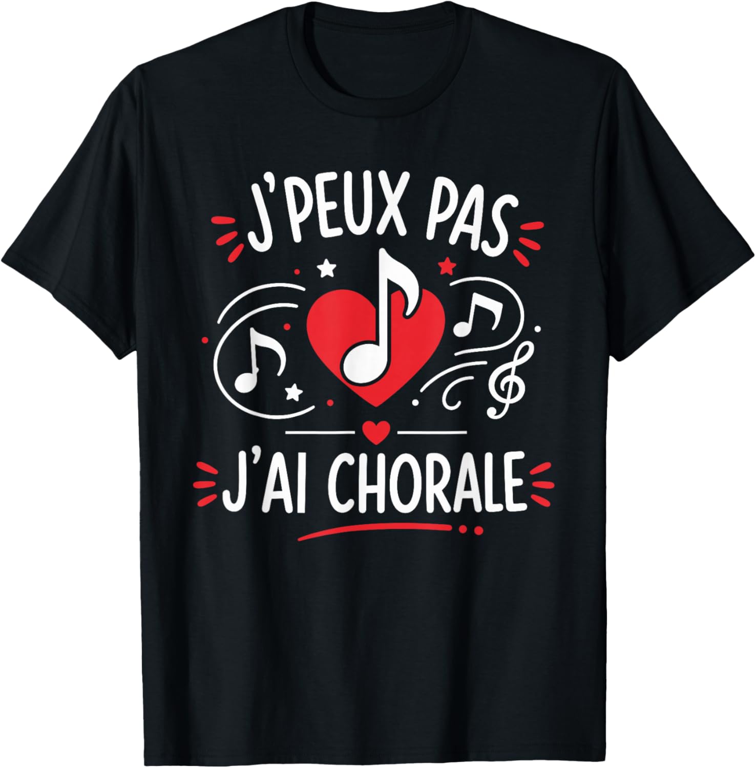 Humour Chanteur de Choeur Chant Je Peux Pas J'Ai Chorale T-Shirt - T-Shirt | Black