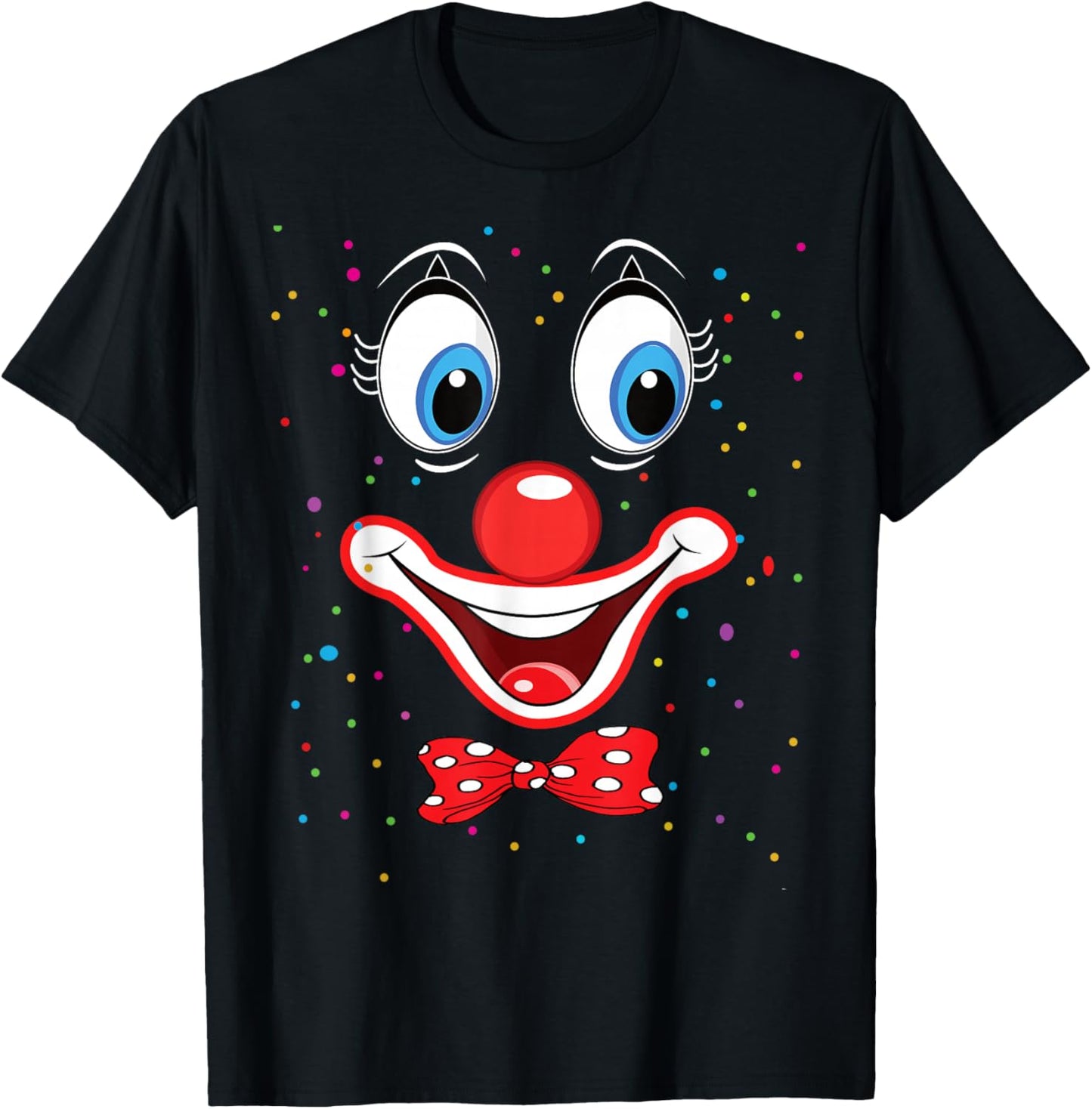 Funny Clown Costumes for Children Carnival Costume Fancy Dress T-Shirt - T-Shirt | Black