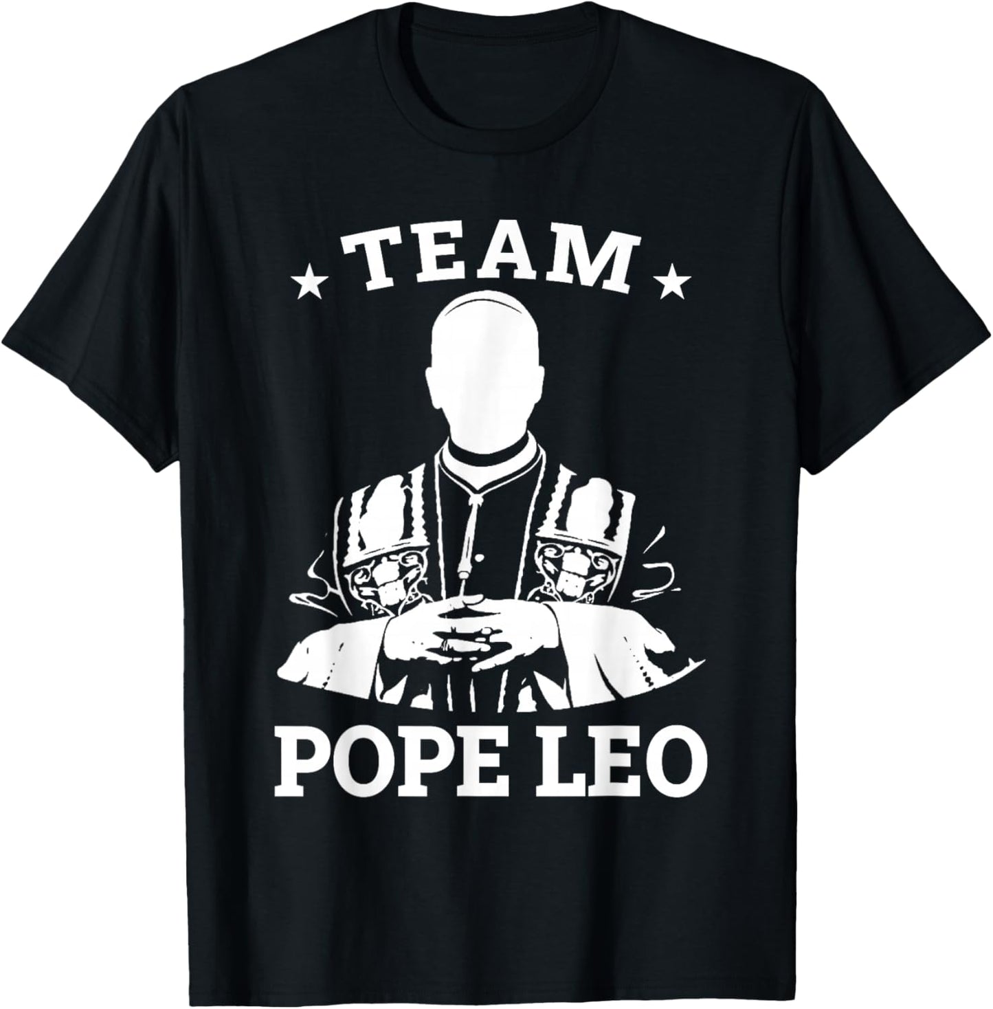 Team Pope Leo XIV T-Shirt - T-Shirt | Black