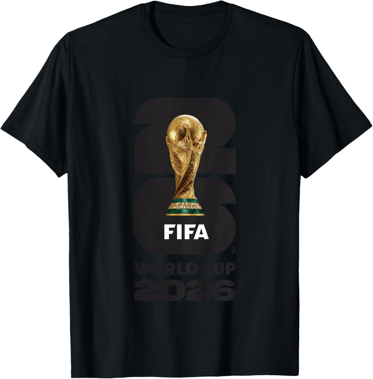 Kids FIFA World CUP26 FIFA Gold Trophy T-Shirt - T-Shirt | Black