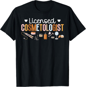 Licensed Cosmetologist Cosmetology Cosmetologist T-Shirt - T-Shirt | Black
