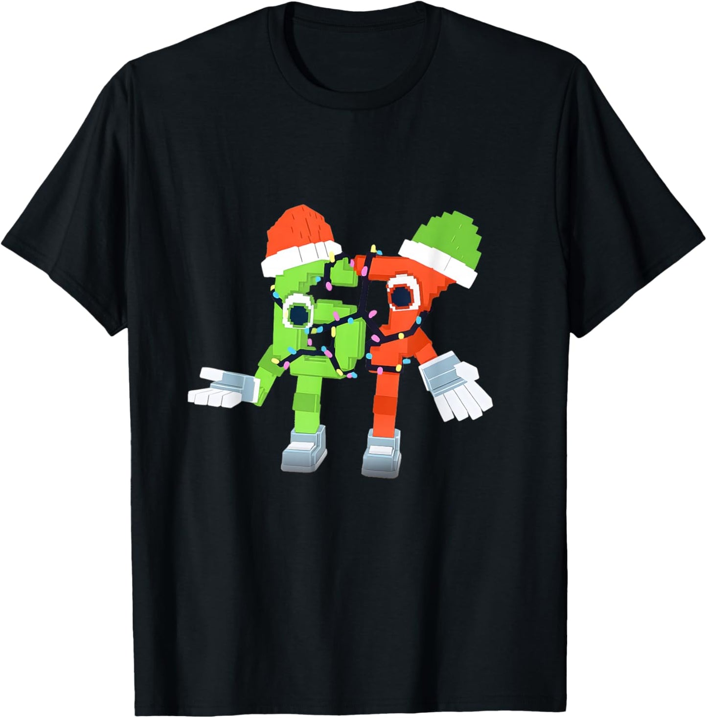 Festive 67 Secret Brainrot Italian Steal Christmas Six Seven T-Shirt - T-Shirt | Black