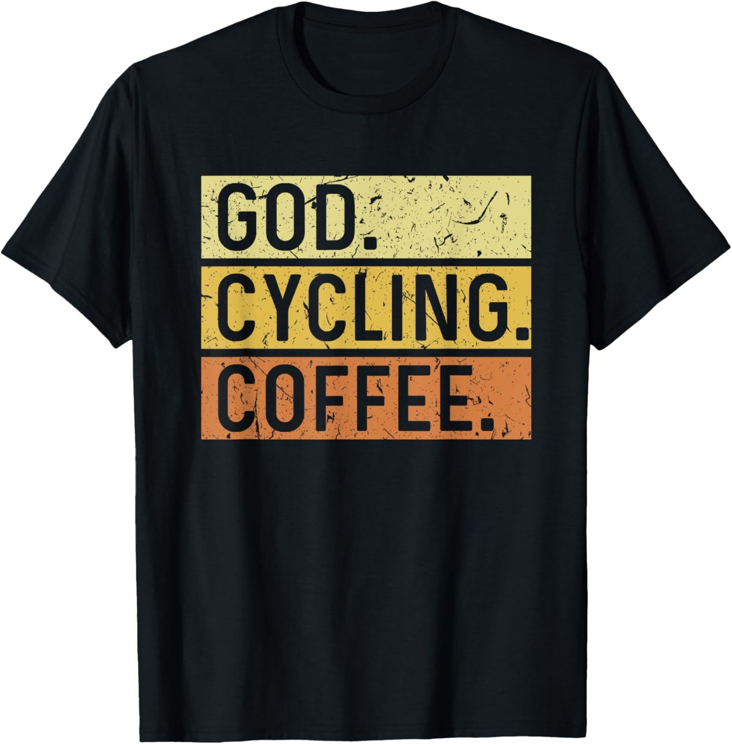 God Cycling Coffee Jesus Mountain Bike MTB Biking T-Shirt - T-Shirt | Black