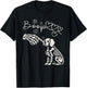 Spooky Skeleton Hand Touch Nose Cavalier King Charles Boop T-Shirt - T-Shirt | Black