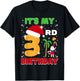 It's My 3rd Birthday Summer Xmas 3 Years Old Kids Girls Boys T-Shirt - T-Shirt | Black
