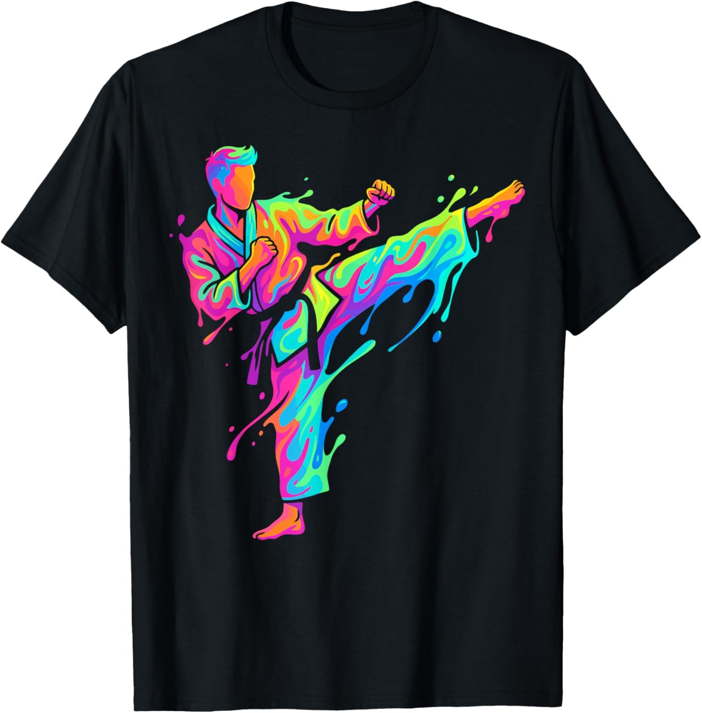 Karate Karate Player Children Boys T-Shirt - T-Shirt | Black