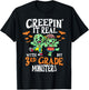 Creepin It Real Monster School 3rd Grade Teacher Halloween T-Shirt - T-Shirt | Black