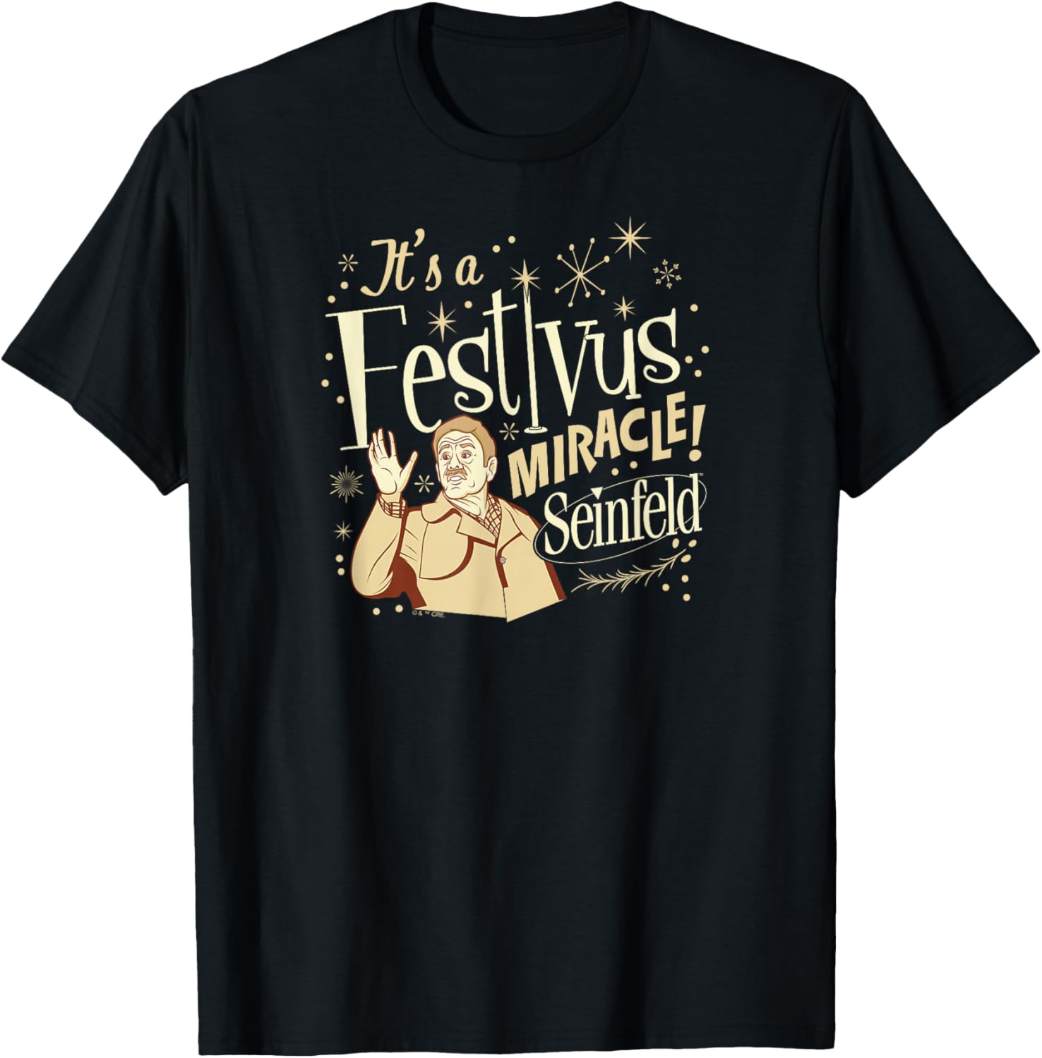 Seinfeld - It's A Festivus Miracle T-Shirt - T-Shirt | Black