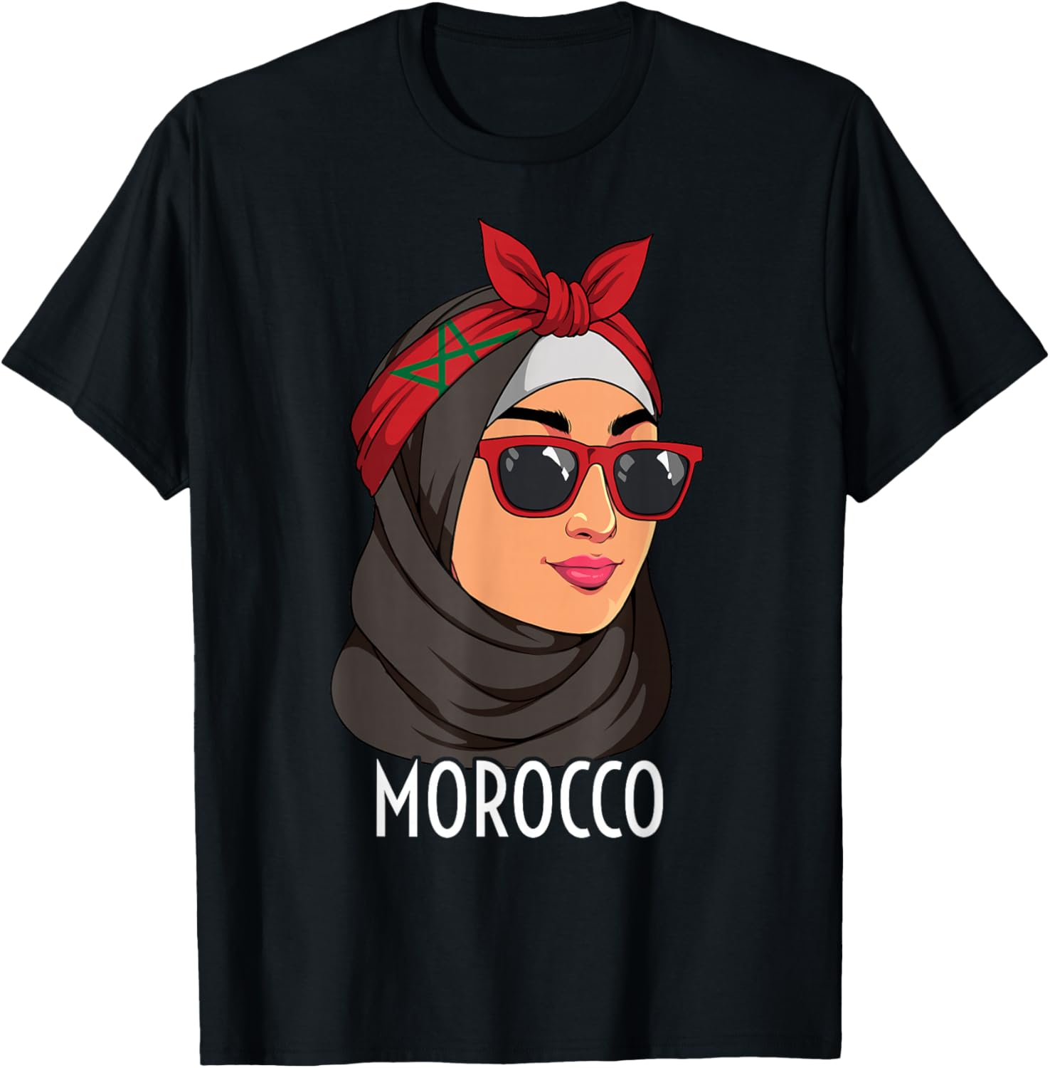 Moroccan Girl Morocco T-Shirt - T-Shirt | Black