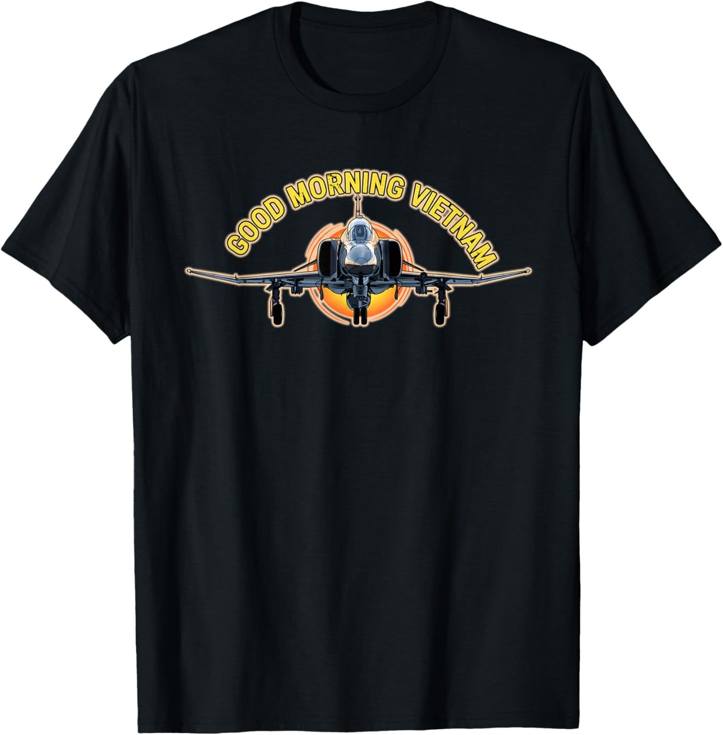 F-4 Phantom II Good Morning Vietnam Graphic T-Shirt - T-Shirt | Black