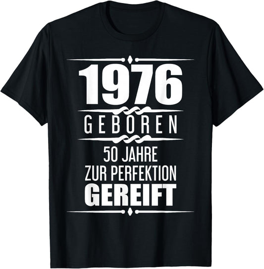 Funny 50 Years Saying Father Gift 50th Birthday T-Shirt - T-Shirt | Black