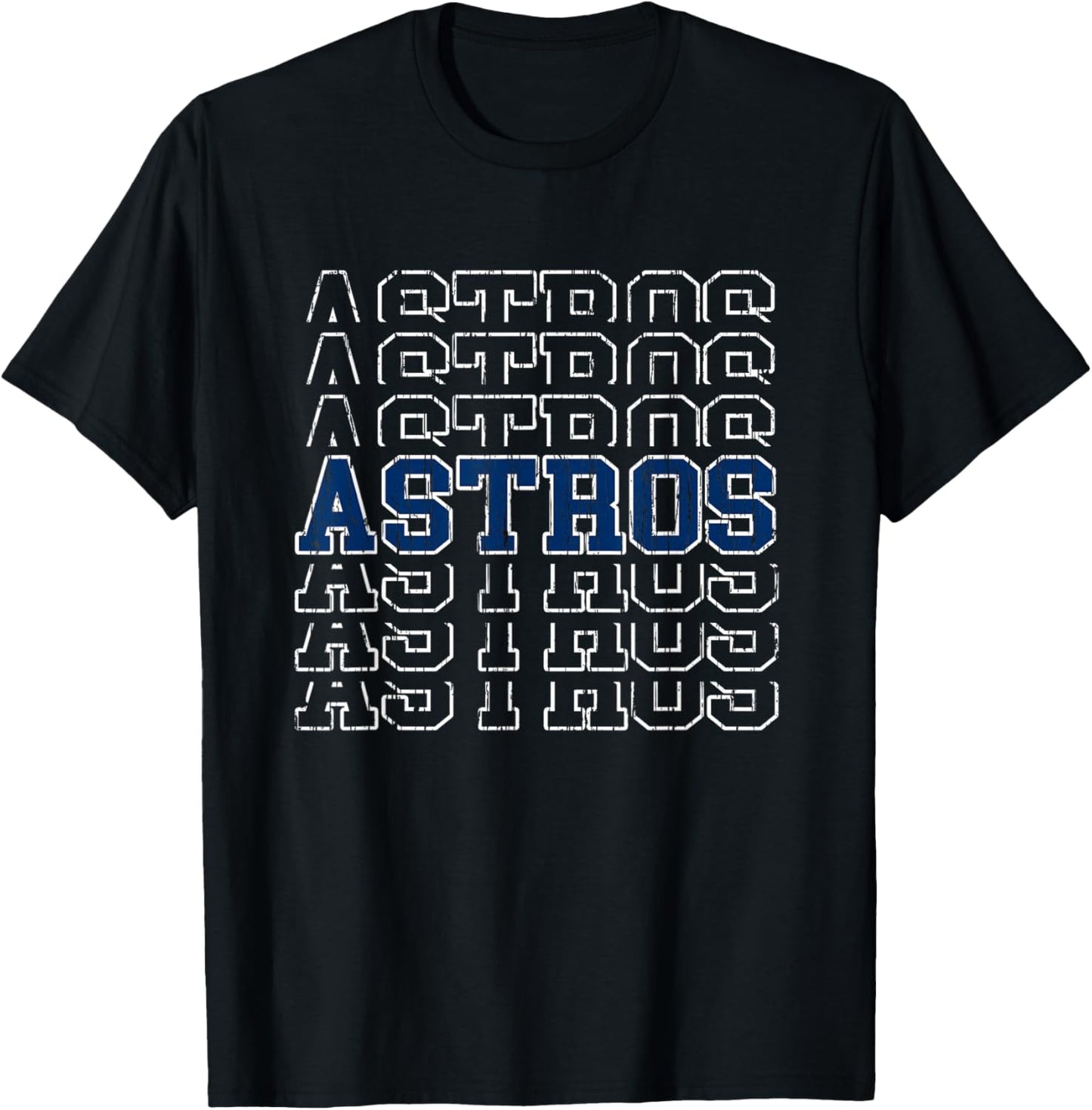 Astros Retro Gift Women Boys Girls Kids T-Shirt - T-Shirt | Black
