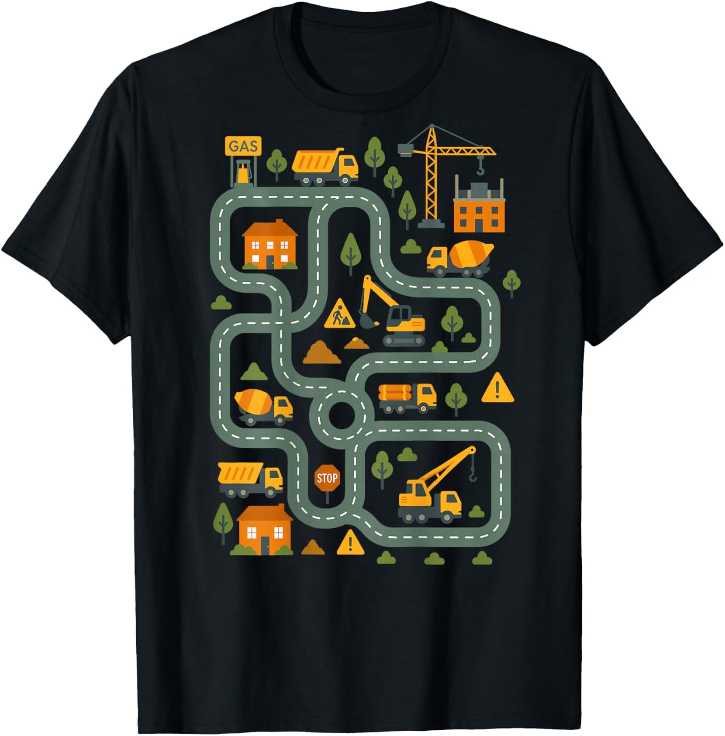 (On Back) Tired Dads Club Car Race Track On Dad Father's Day T-Shirt - T-Shirt | Black