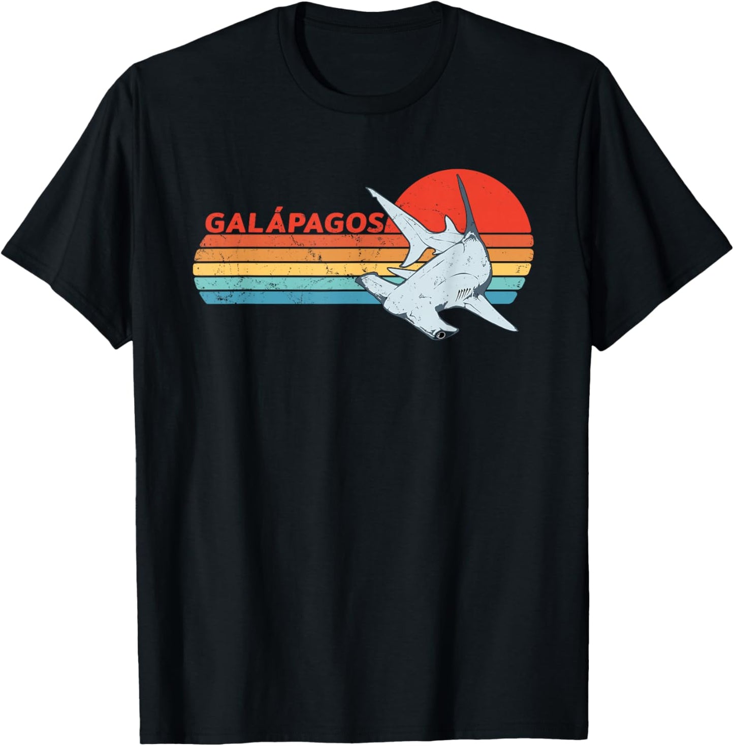 Hammerhead Shark Galapagos Islands Ecuador T-Shirt - T-Shirt | Black