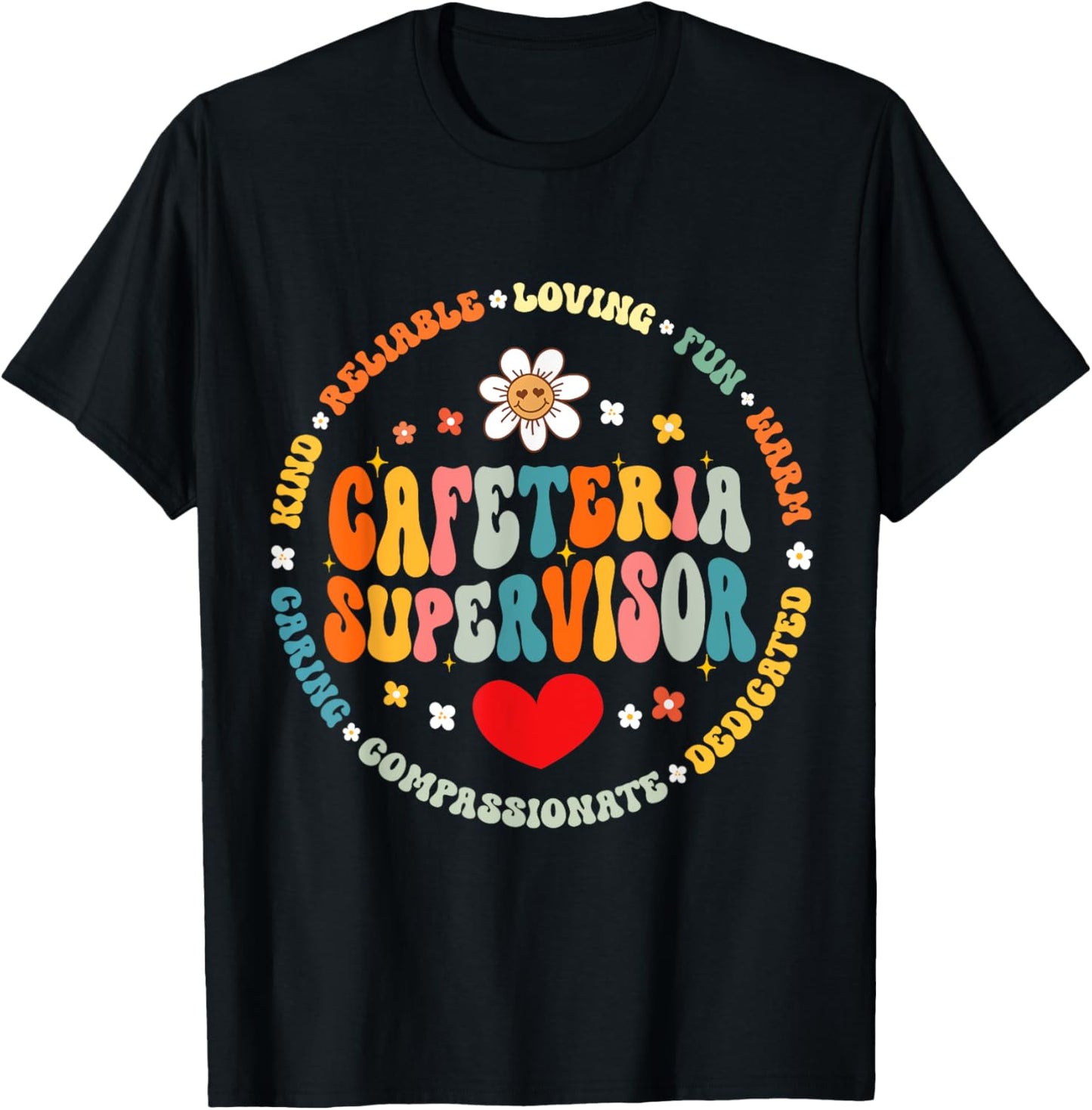 Food Services Crew Cafeteria Supervisor Helper School Squad T-Shirt - T-Shirt | Black