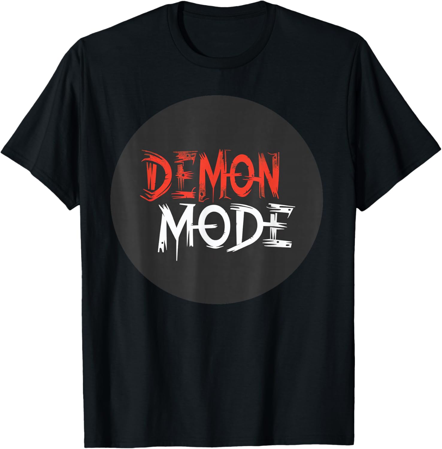 Funny Demon Mode Logo T-Shirt - T-Shirt | Black