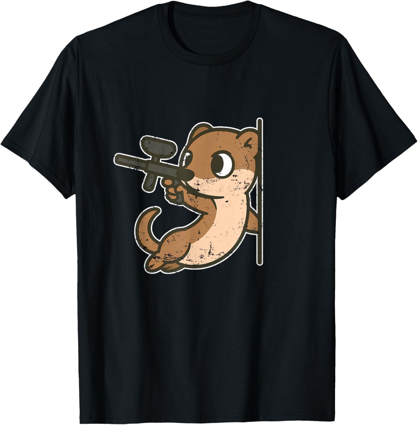 Couverture de Mascotte de Paintball belette T-Shirt - T-Shirt | Black