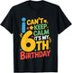 Kids 6 Birthday I Can’t Keep Calm It’s My 6th Birthday Girl Boy T-Shirt - T-Shirt | Black