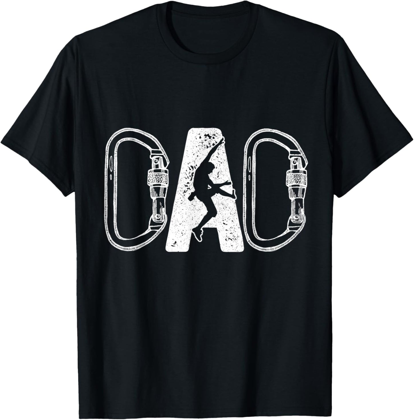 Climbing Dad Rock Climber Bouldering Father's Day T-Shirt - T-Shirt | Black