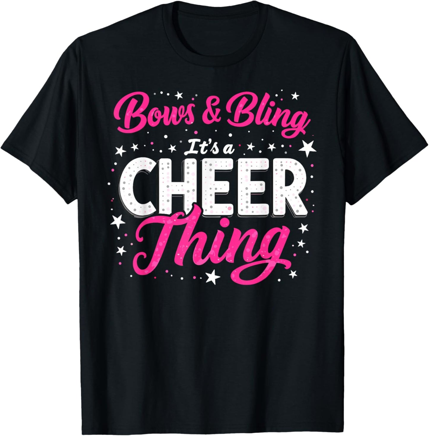 Bows & Bling It's a Cheer Thing Cheerleader Cheerleading T-Shirt - T-Shirt | Black