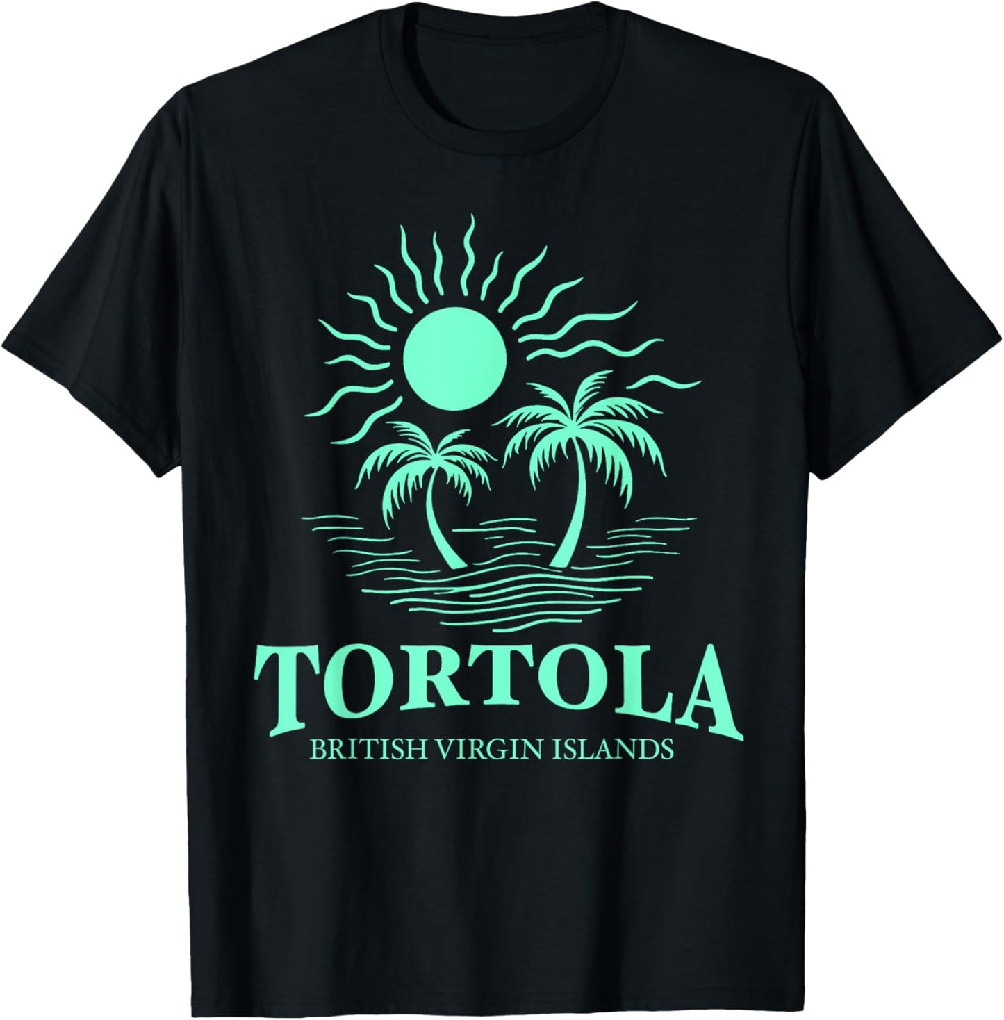 Tortola B.V.I British Virgin Islands Souvenir Vacation T-Shirt - T-Shirt | Black