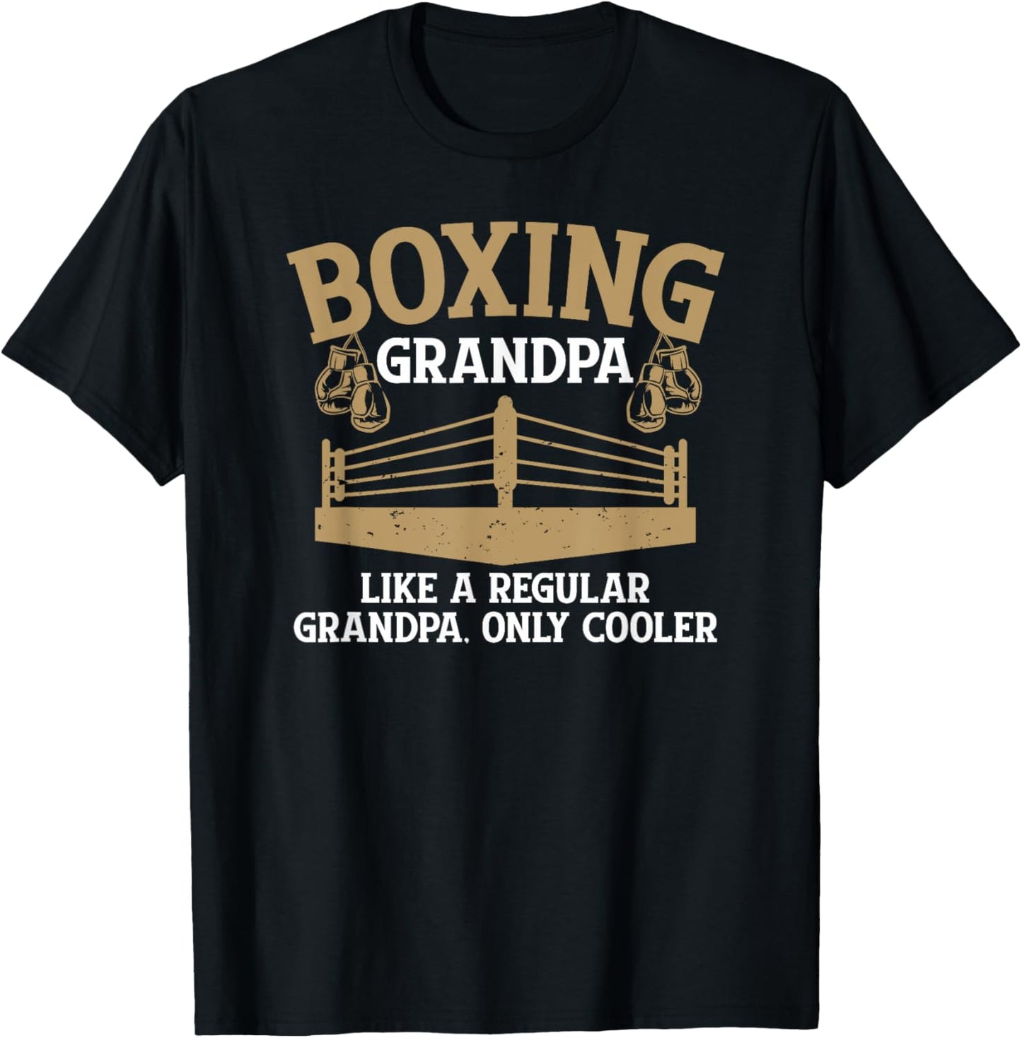 Boxing Grandpa Cool Boxing Grandfather T-Shirt - T-Shirt | Black