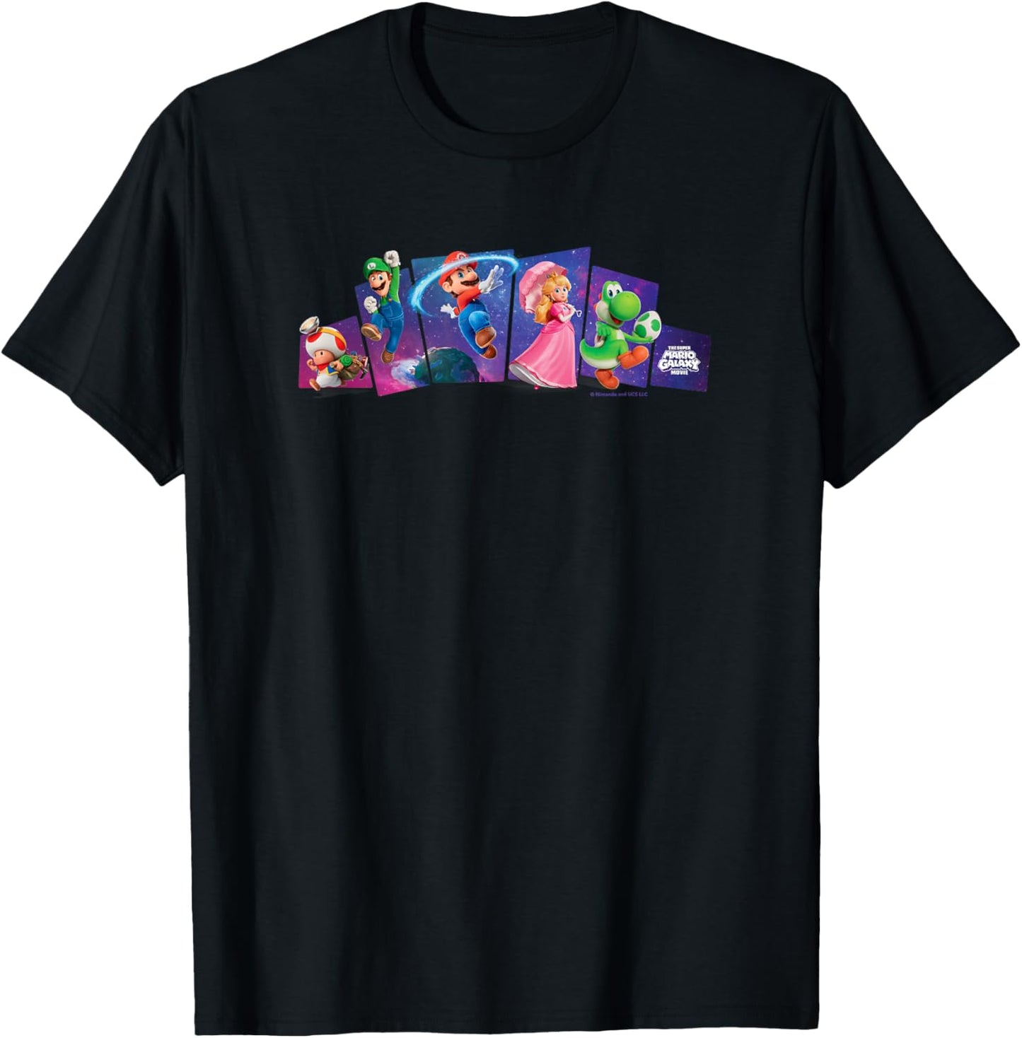 The Super Mario Galaxy Movie Galactic Heroes T-Shirt - T-Shirt | Black