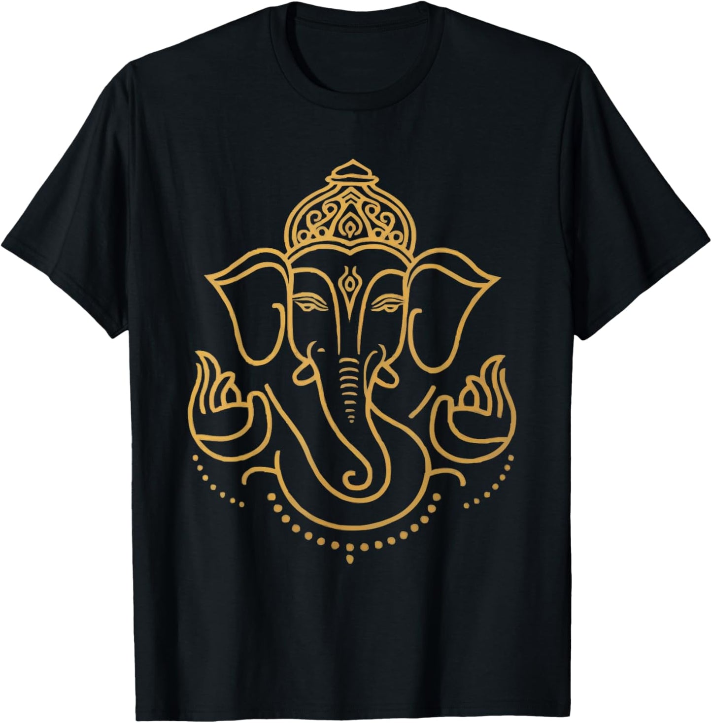 Ganesh Chaturthi Hindu Festival Elephant Lord Ganesha T-Shirt - T-Shirt | Black