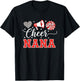 Grandparent Cheer Nana Proud Cheerleading Nana T-Shirt - T-Shirt | Black