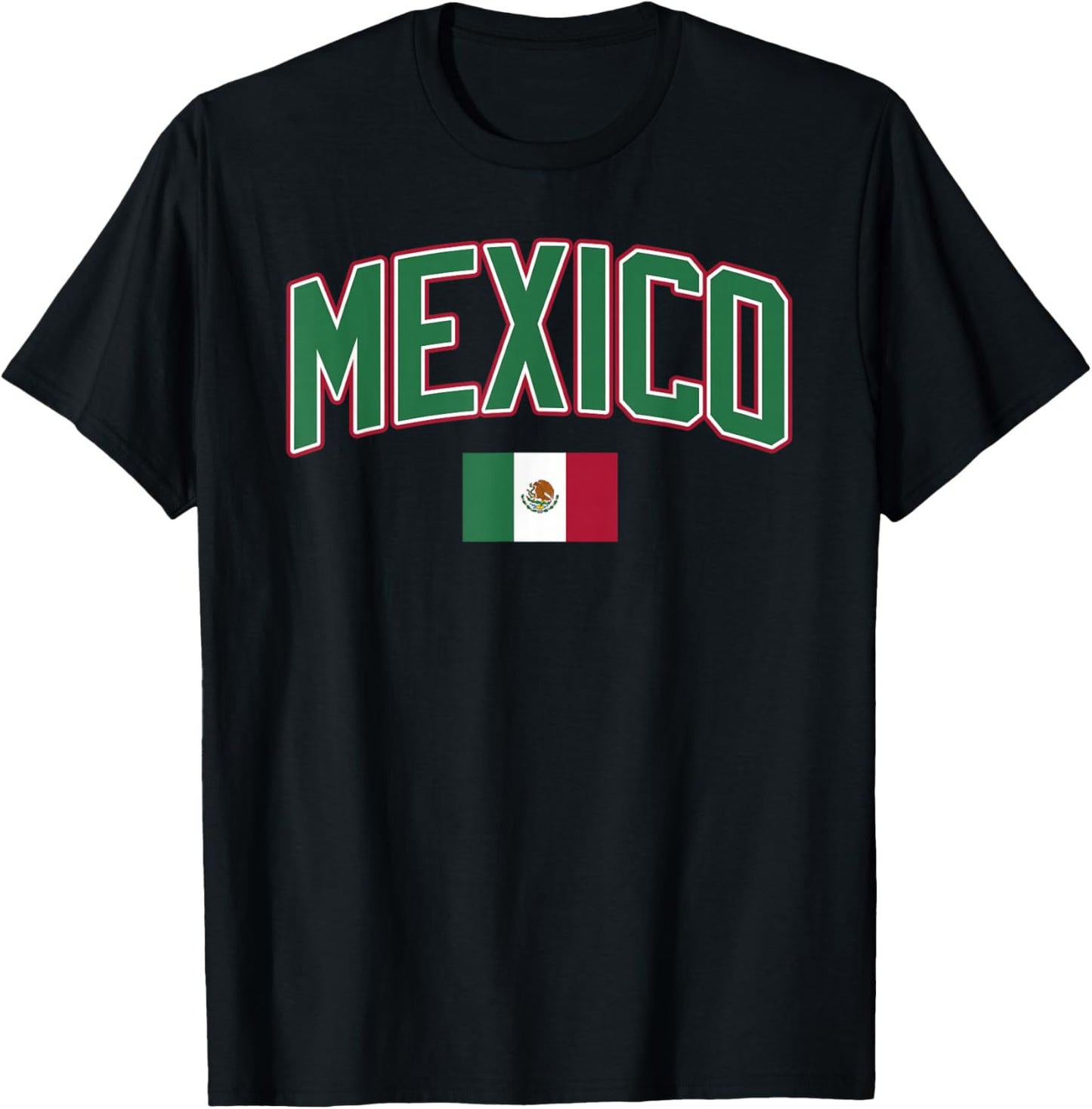 Mexico Flag Mexican Hispanic Siesta Pride Vintage T-Shirt - T-Shirt | Black