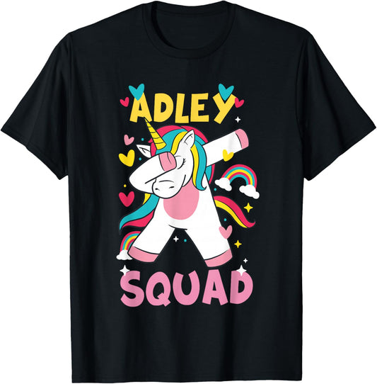 Adley Merch Unicorn Design T-Shirt - T-Shirt | Black