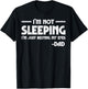 Not Sleeping Just Resting My Eyes Dad Funny Fathers Day Nap T-Shirt - T-Shirt | Black