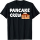 Pancake Crew Funny Pancake Lover Pancake Christmas Pajama T-Shirt - T-Shirt | Black