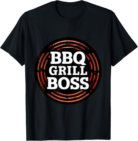 Barbecue BBQ Grill Boss Steak, Smoker, Chicken, Pork T-Shirt - T-Shirt | Black