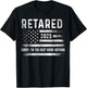 Retired 2025 Sorry I'm Too Busy Doing Nothing Retirement Men T-Shirt - T-Shirt | Black