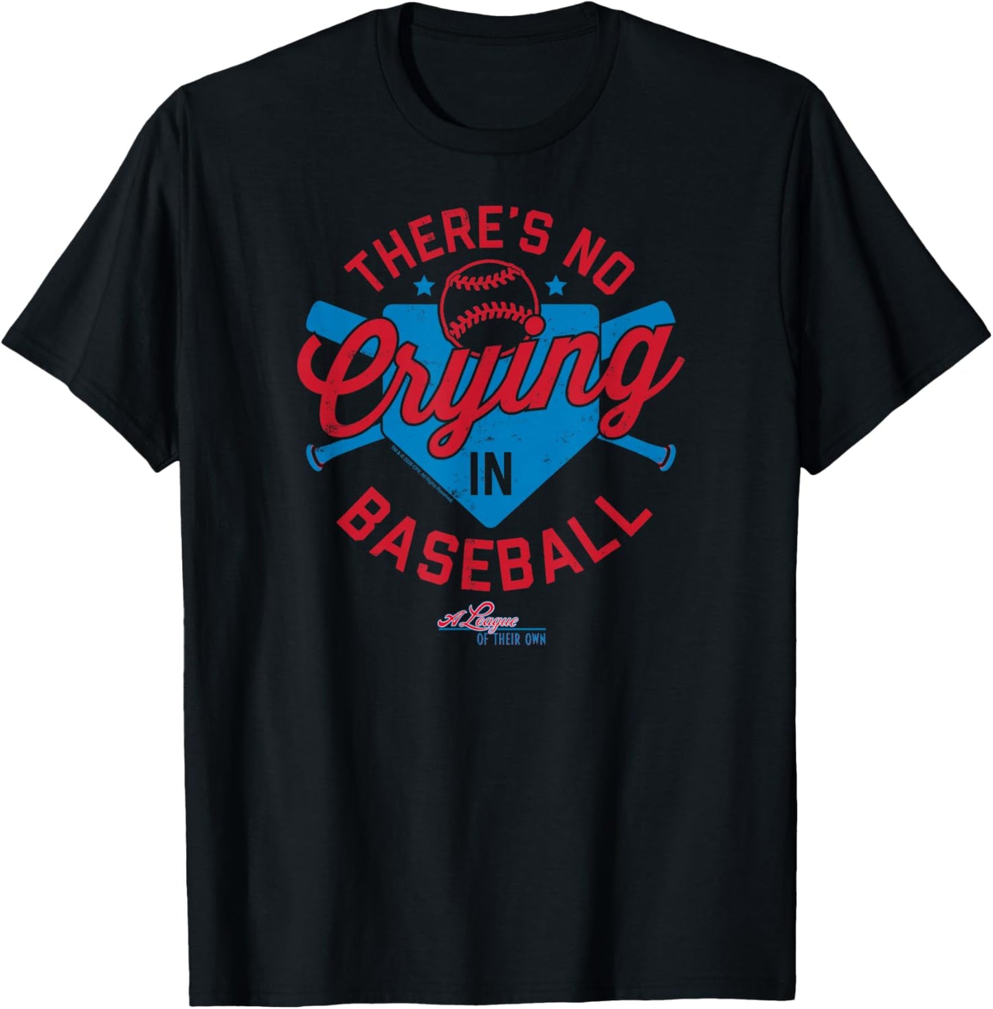 Sony - A League of Their Own - There's No Crying in Baseball T-Shirt - T-Shirt | Black